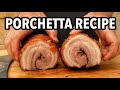 Porchetta Recipe Cooked on the Weber Rotisserie