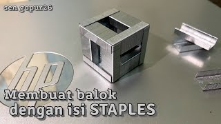 Tutorial membuat Balok dengan isi STAPLES