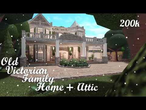 Bloxburg Old Victorian Family Home With Attic Speed Build 200k No Large Plot Youtube - roblox bloxburg 200k mansion