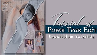 How to make paper tear edit on Picsart💗