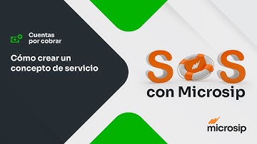 Microsip Cuentas por Cobrar: Crear concepto de servicio
