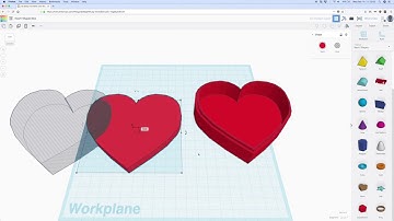 tinkerCAD Heart-Shaped Box Tutorial