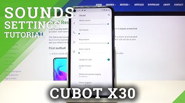 Manage Touch Tones - CUBOT X30 & Sounds Customization