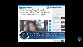 sosok pemeran video 72 detik selebram Ambon es batu viral