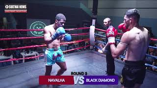 Emerson Navalha (Scorpion) vs Marcos Black Diamond (Omnoi) - 73kg | Cinturão Poderoso Muaythai