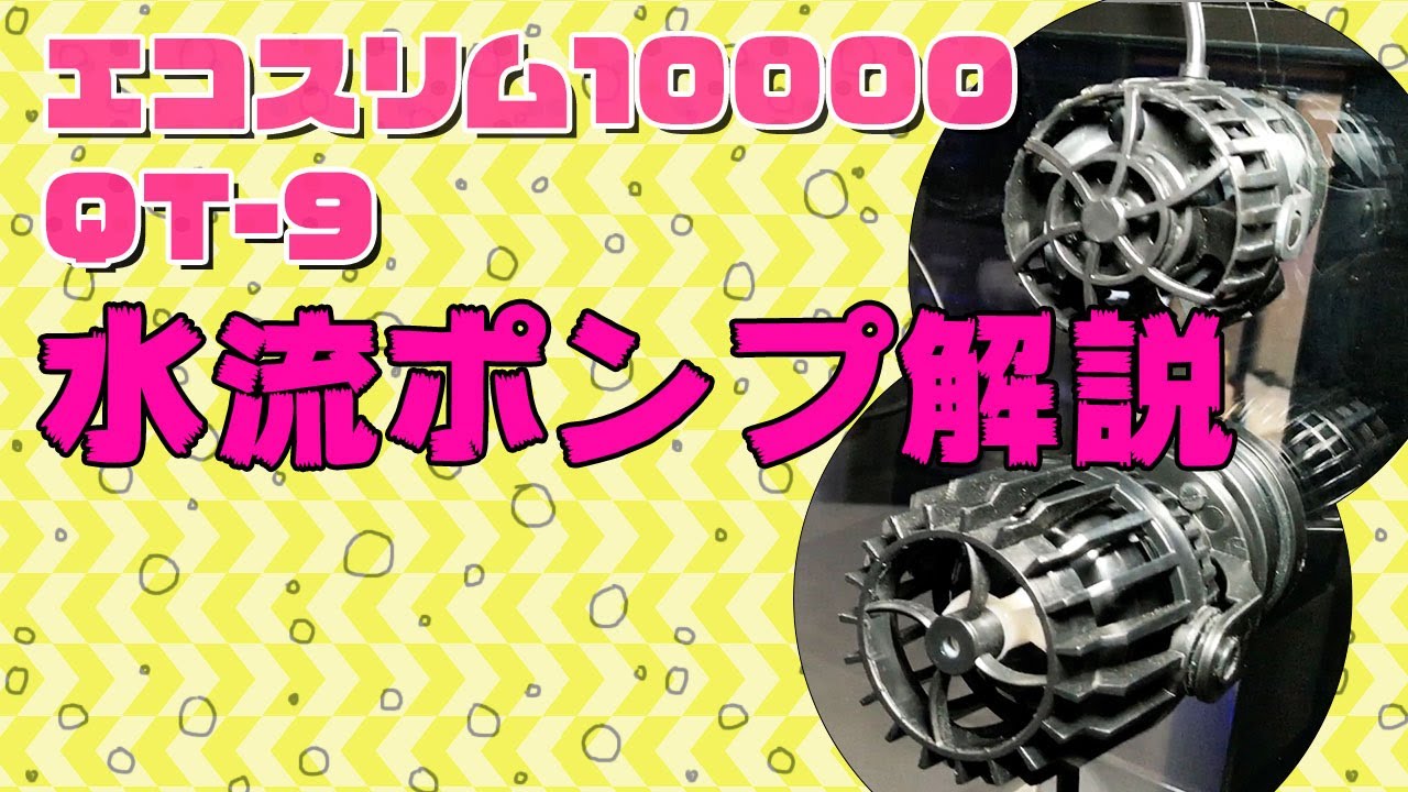 水流ポンプエコスリム10000とQT 9 のご紹介 - YouTube