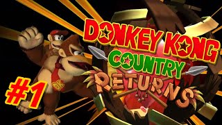 Donkey Kong Country Returns (Wii) - Gameplay Walkthrough #1 - Jungle World