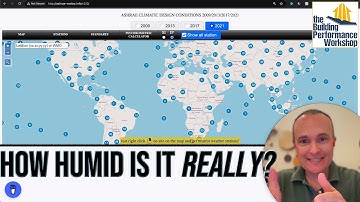HVAC Design Demo: Humidity Control across the USA using Weather Data from ASHRAE-meteo.info