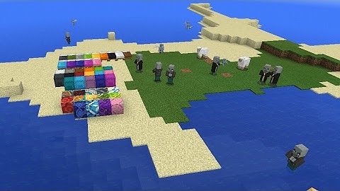 Minecraft PE- 1.1.0 UPDATE Showcase!! New Mobs,Blocks,Island Seed!!!