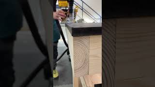 Flush trim cutting using an Axminster tools bit #woodworking #workshop