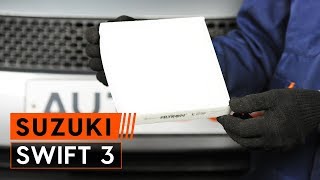 Kā nomainīt Salona filtrs SUZUKI SWIFT III (MZ, EZ) - video ceļvedis