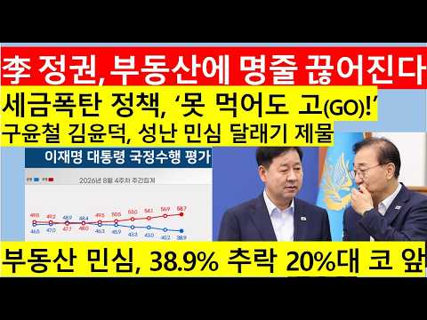 [고영신TV]오기로 부동산 잡겠다는 이재명, 지지율 하락에 추석전 항복선언?주택가격 폭락, 소가 웃을 일