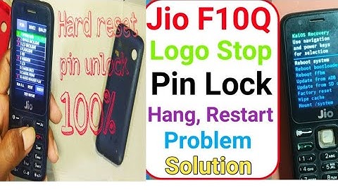 jio phone...F10Q...hard reset and remove phone lock 100% hang problem