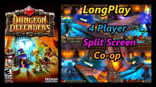 Dungeon Defenders - Longplay 4 Player Co-op Split Screen Full Game Walkthrough (No Commentary)