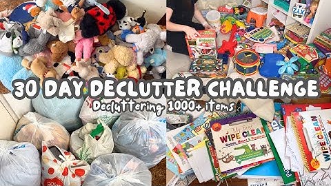 30 DAY DECLUTTER CHALLENGE 2023 ✨ DECLUTTERING 1000+ ITEMS! KONMARI DECLUTTER | MINIMALISM *PART 2