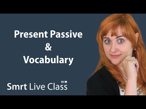 Present Passive & Vocabulary - Pre-Intermediate English With Nicole #18