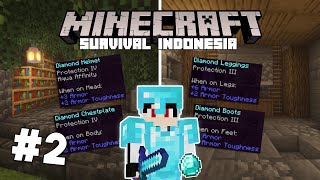 Mendapatkan Armor OP di Minecraft Survival Indonesia #2