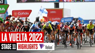 Chaotic Sprint For Victory Vuelta A España 2022 Stage 11 Highlights