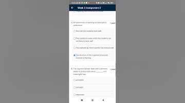 NPTEL NBA Accreditation and Teaching and learning in Engineering (NATE) week 2 assignment