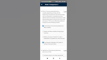 NPTEL NBA Accreditation and Teaching and learning in Engineering (NATE) week 2 assignment