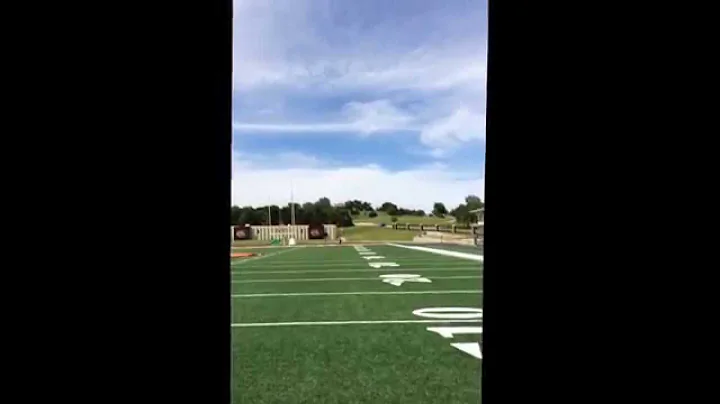 Casey Chenoweth makes perfect throw from 115 yards...