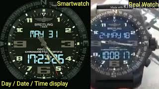 Smartwatch Face -- Breitling Cockpit B50 Night Mission