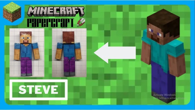 How to make a Minecraft Papercraft Bendable Steve - video Dailymotion