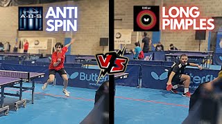 ANTISPIN ATTACK ⚔ LONG PIMPLES DEFENSE | A-B-S vs Feint Soft | Table Tennis Match screenshot 4