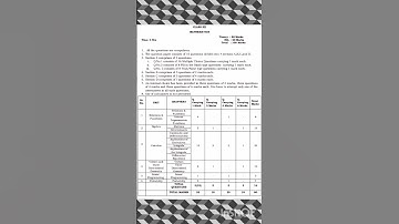 PSEB 12th class mathematics structure of question paper 2023-24