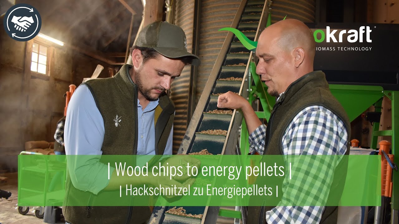 ECOKRAFT - Reference customer Farm am Eulenbruch | Wood chips to energy pellets