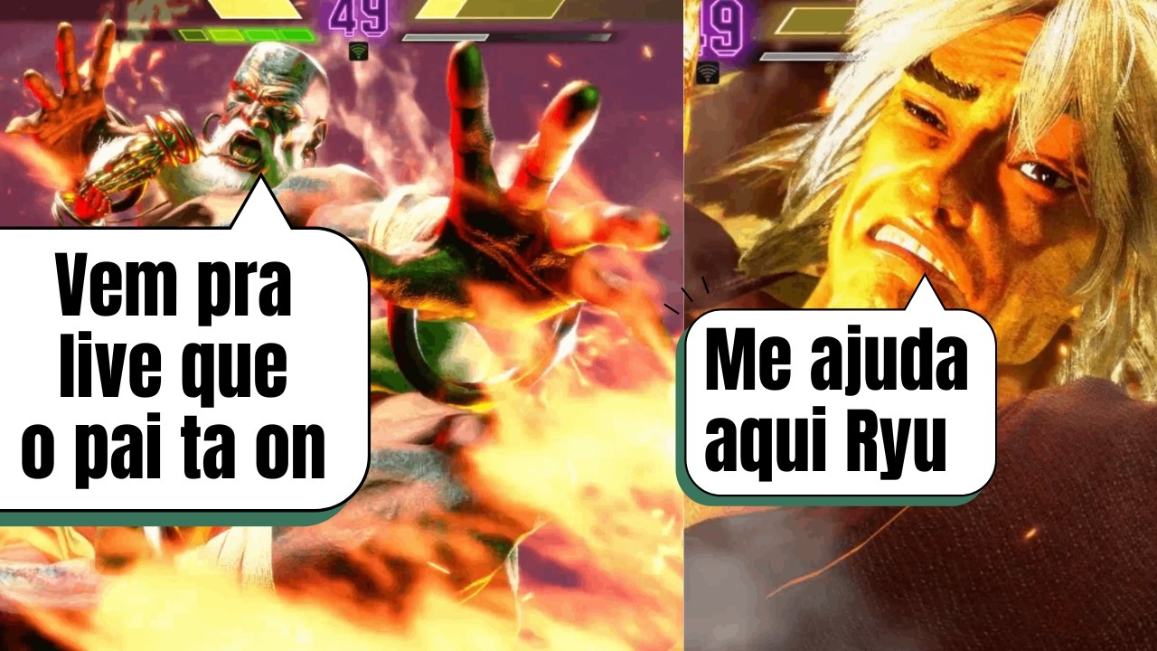 jogando street fighter 6