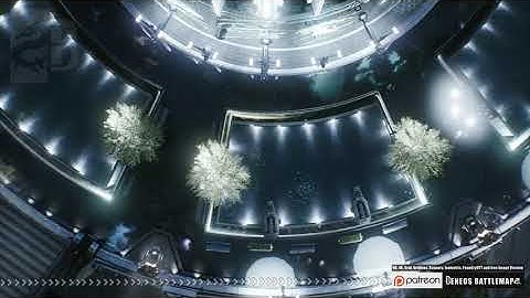 Beneos Battlemaps: SciFi City: Plaza 2 [Pen & Paper Animated Battlemap]