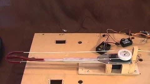 Waverley Models sail winch test using Hitec servo