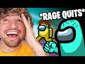 Among Us but my friend RAGE QUITS... (ft. Kian Lawley & more!)
