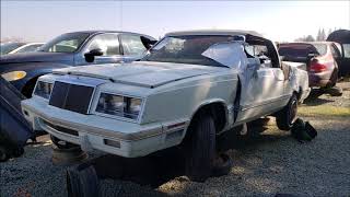 Junked Chrysler LeBaron Convertible 1982 Slideshow
