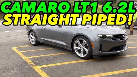 2021 Chevy Camaro LT1 6.2L V8 Dual Exhaust Sound w/ STRAIGHT PIPE!