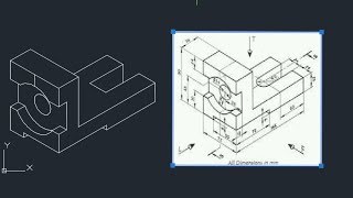 Autocad Isometric Drawing #17