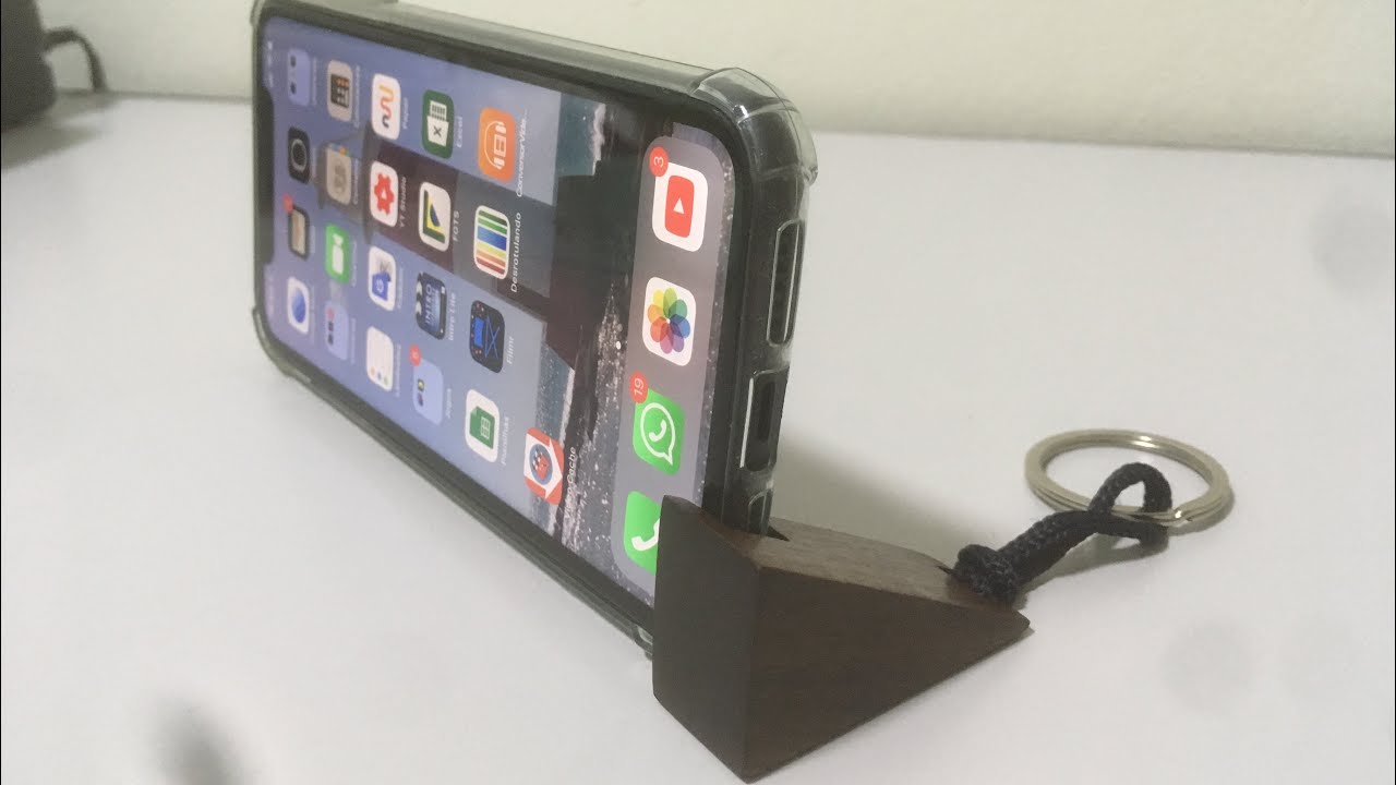 Chaveiro suporte de celular Cell Phone Holder Keychain YouTube