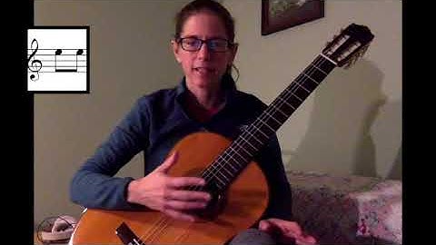 How to play quarter, half, whole, and eighth notes on a guitar