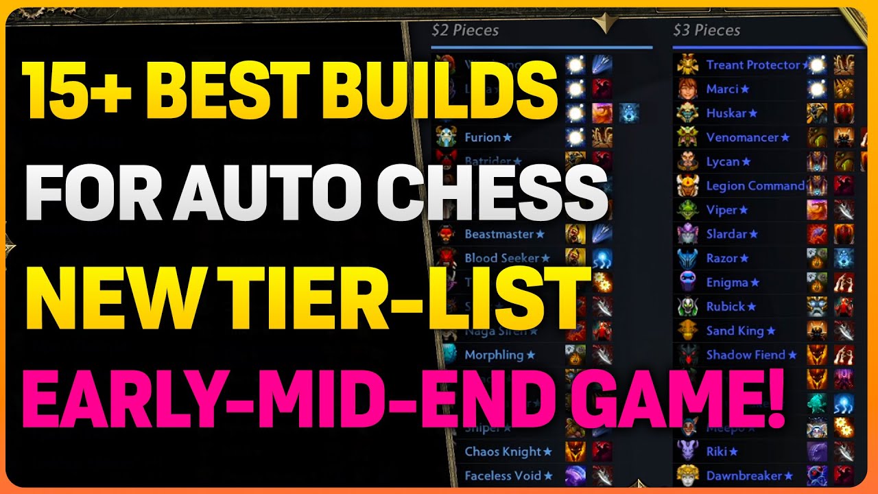 15+ BEST Builds Comps & Teams For Dota Auto Chess! | TIER-LIST Guide ...