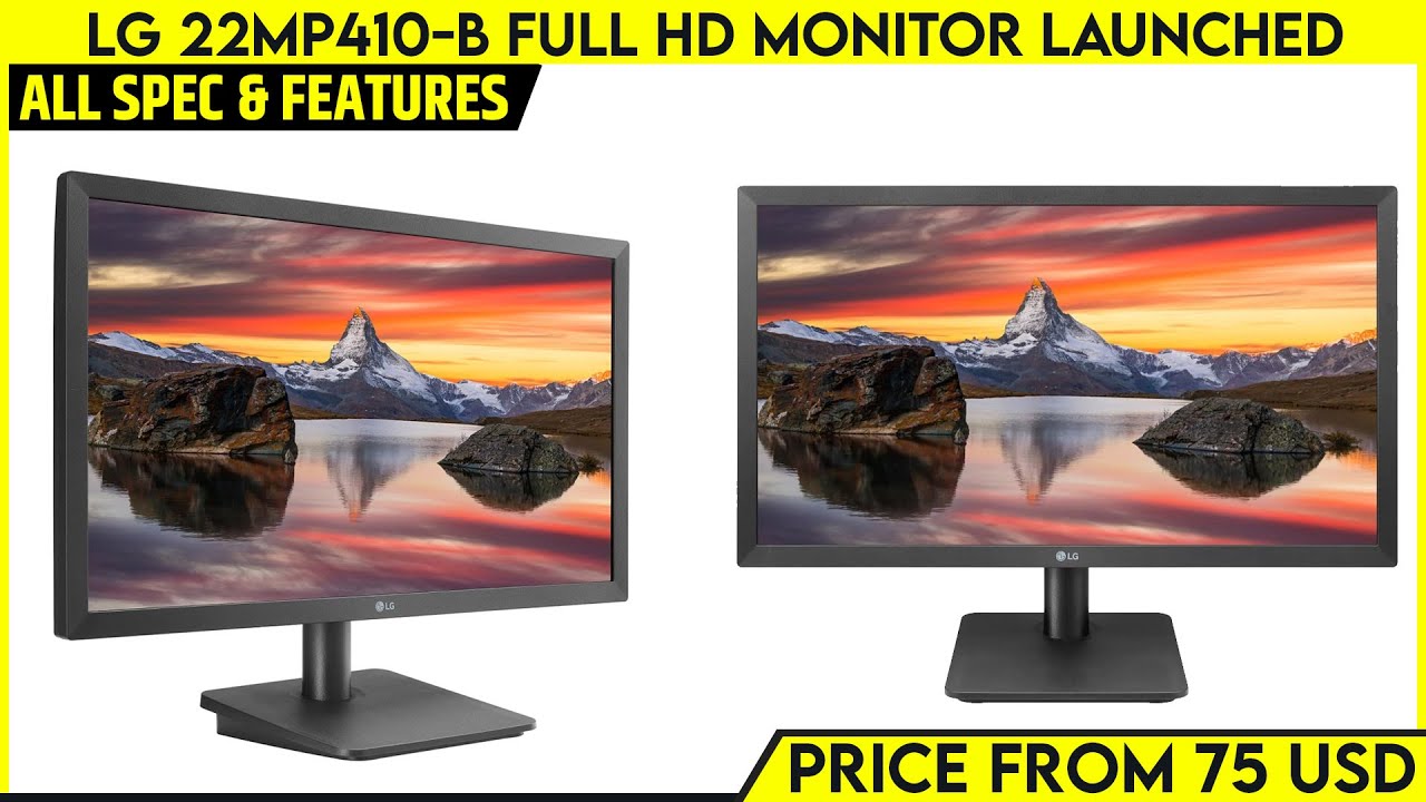 LG 22MP410-B Full HD Monitor Launched with AMD FreeSync, Price From & 75