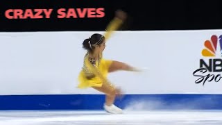 Craziest Saves Almost Fall Off Moments In Figure Skating 