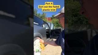 Restore your faded car exterior body trim part 4 | Easy guide to cleaning your car without a machine