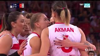 Türkiye - Sırbistan 2019 Avrupa Kadınlar Voleybol Şampiyonası Final Maçı (TRT anlatımı)