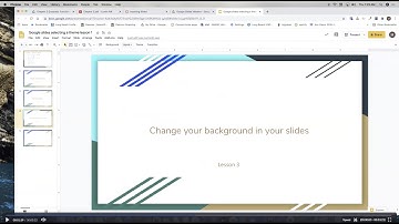 Changing Background Google Slides  lesson 3