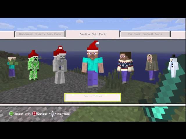 Minecraft Xbox 360 Edition Festive Skin pack on sale news