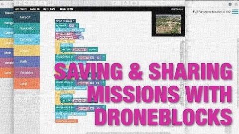 Saving and Sharing Missions on Desktop and iPad with DroneBlocks
