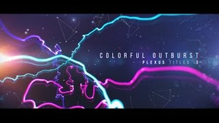 After Effects Template: Plexus Titles 3 (Colorful Outburst) Wealth