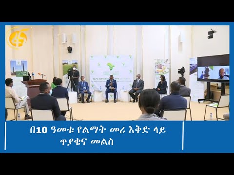 በ10 ዓመቱ የልማት መሪ እቅድ ላይ ጥያቄና መልስ