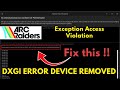 Arc raiders unhandled exception access violation crash error fix